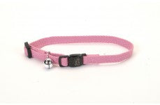 Coastal New Earth Soy Adjustable Breakaway Cat Collar Rose 3/8X8-12In