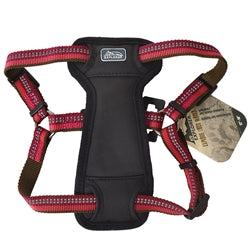 Coastal K9 Explorer 1 Inch Padded Harness Berry Red (26-38 Inch)