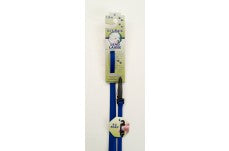 Lil Pals Nylon Dog Leash with E-Z Snap Blue 3/8 in x 6 ft