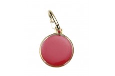Coastal Round Reflective Dog ID Tag Red 1 in