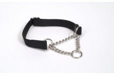 Check-Choke Adjustable Check Training Dog Collar Black 3/4 in x 14-20 in