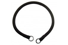 Coastal Round Nylon Training Dog Collar Black 3/8 in x 22 in