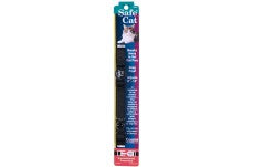 Safe Cat Adjustable Snag-Proof Nylon Breakaway Collar Black 3/8 in x 8-12 in
