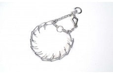 Titan Prong Training w/ 1-Handed Quick Release Snap Dog Collar Nickel, Chrome 3.3 mm x 20 in