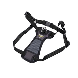 Walk Right Front-Connect Padded Dog Harness Black Small 16-24 in