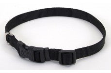 Coastal Adjustable Nylon Collar With Tuff Buckle Black 1X20In