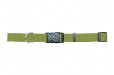 Coastal Adjustable Nylon Collar With Tuff Buckle Palm Green 5/8X14In