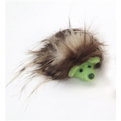 Coastal Pet Products Coastal Rascals Handcrafted Wool 3 Inch Green Hedgehog