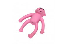 Coastal Rascals Latex Toy Monkey Pink 6In