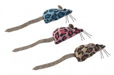 Spot Ethical Crazy Spots Mice W/ Faux Leather Tail and Catnip 2Pk