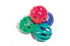Spot Slotted Ball Cat Toy Multi-Color 4 Pack