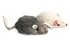 Spot Plush Mice Rattle & Catnip Cat Toy Assorted 4.5 in 2 Pack