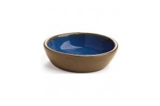 Spot Standard Crock Cat Saucer Tan, Blue 5 in