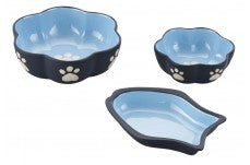 Spot Vienna Fishy Dish 7In Cat Blue