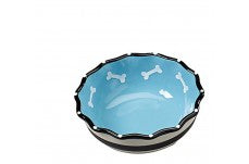 Spot Ethical Contemporary Ruffle Dish 7In Dog Blue