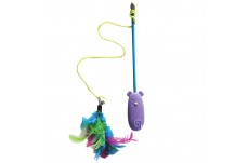 Spot Laser & Feather Teaser Wand Cat Toy Assorted 12 in