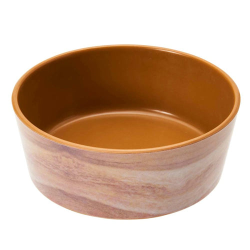 Spot Unbreak-A-Bowlz Wood Dog Bowl Tan, Brown Medium 6 in