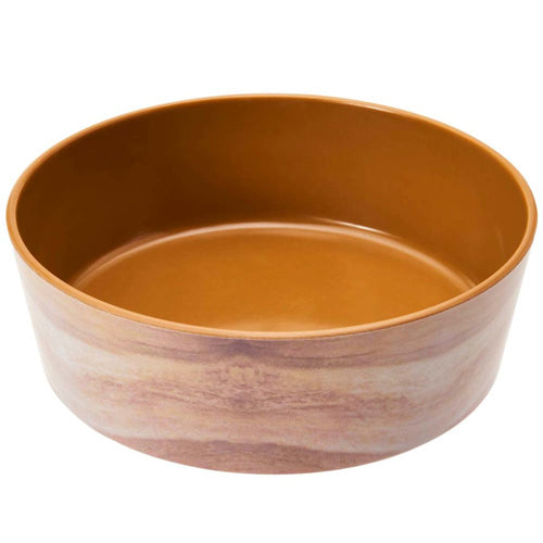 Spot Unbreak-A-Bowlz Wood Dog Bowl Tan, Brown Large 8 in