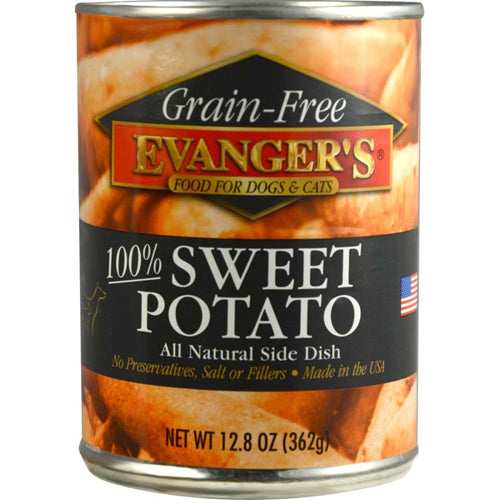 Evanger's Grain-Free Sweet Potato Canned Dog & Cat Food 12.8 oz 12 Pack