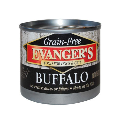 Evanger's Grain-Free Buffalo Canned Dog & Cat Food 6 oz 24 Pack