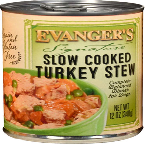 Evangers Signature Series Slow Cooked Turkey Stew Canned Dog Food 12Ea/12 Oz, 12 Pk