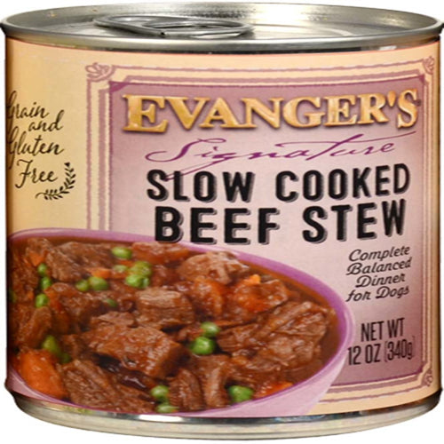 Evangers Signature Series Slow Cooked Beef Stew Canned Dog Food 12Ea/12 Oz, 12 Pk