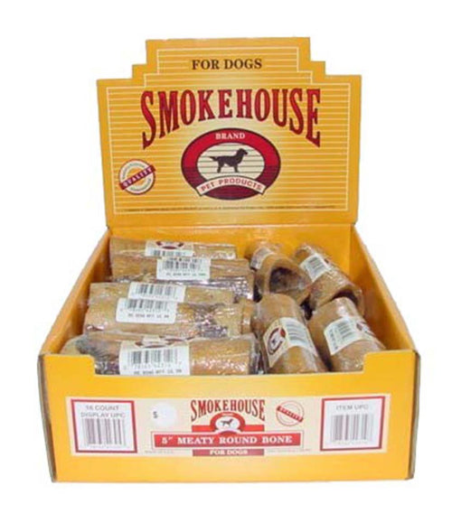 Smokehouse USA Made Round Bone Dog Chew 16 Count 5 in