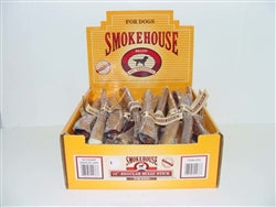 Smokehouse Bully Sticks Dog Treat Shelf Display Box 12 in 60 Count