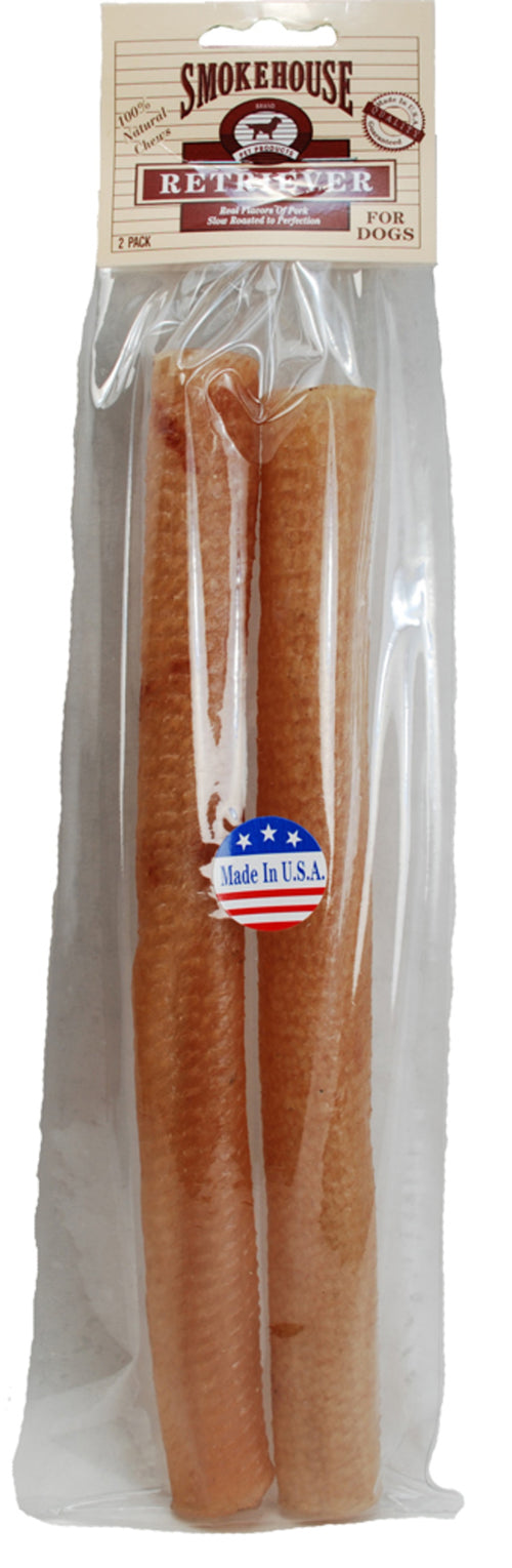 Smokehouse USA Made Pork Skin Retriever Dog Chew 2 Pack 2 oz