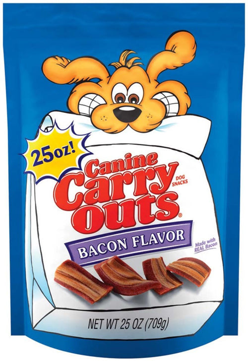 Canine Carry Outs Bacon Dog Treats 25 Oz