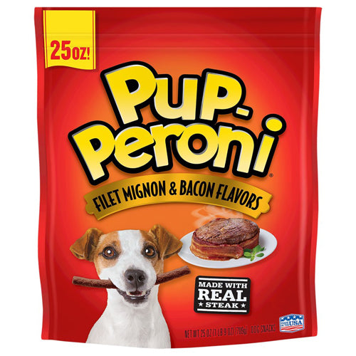 Pup-Peroni Filet Mignon and Bacon Flavor Dog Treats 25 Oz