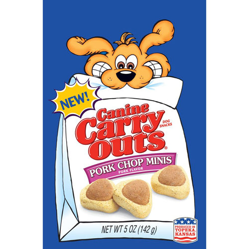 Canine Carry Outs Pork Chop Minis Dog Treats 5 Oz