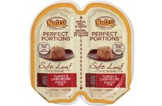 Nutro Products Perfect Portions Soft Loaf Turkey and Liver Cat Wet Food 24Ea/2.65 Oz, 24 Pk