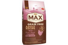 Nutro Max Adult Grain Free Recipe With Farm Raised Chicken Mini Chunk Dry Dog Food 4 Pounds