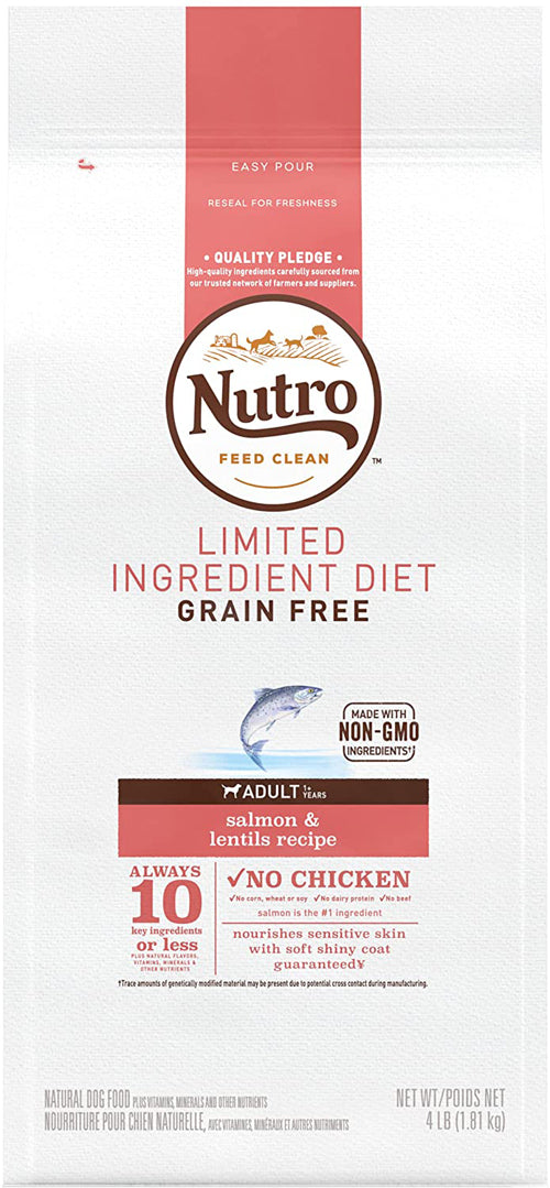 Nutro Products Limited Ingredient Diet Grain Free Salmon & Lentils Dog Food 22 lb
