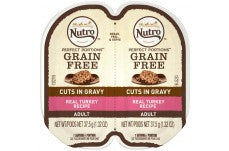 Nutro Perfect Portions Cuts In Gravy Real Turkey Wet Cat Food Tray 2.65 Ounces (Case Of 24)