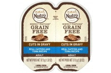 Nutro Perfect Portions Cuts In Gravy Real Catfish and Tuna Wet Cat Food Tray 2.65 Ounces (Case Of 24)