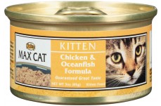 Nutro Max Chicken and Oceanfish Formula Can Kitten Food 24Ea/3Oz