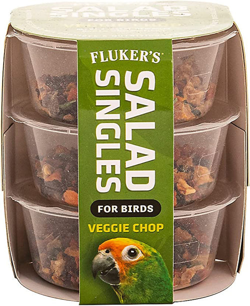 Fluker's Salad Singles Veggie Chop Blend for Birds 1ea/0.65 oz, 3 pk