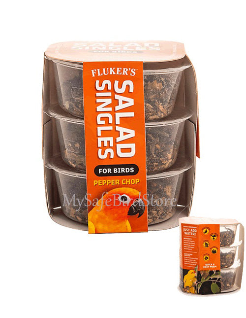 Fluker's Salad Singles Pepper Chop Blend for Birds 1ea/0.65 oz, 3 pk