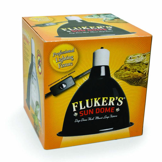 Fluker's Sun Dome Reptile Lamp Black 10 in