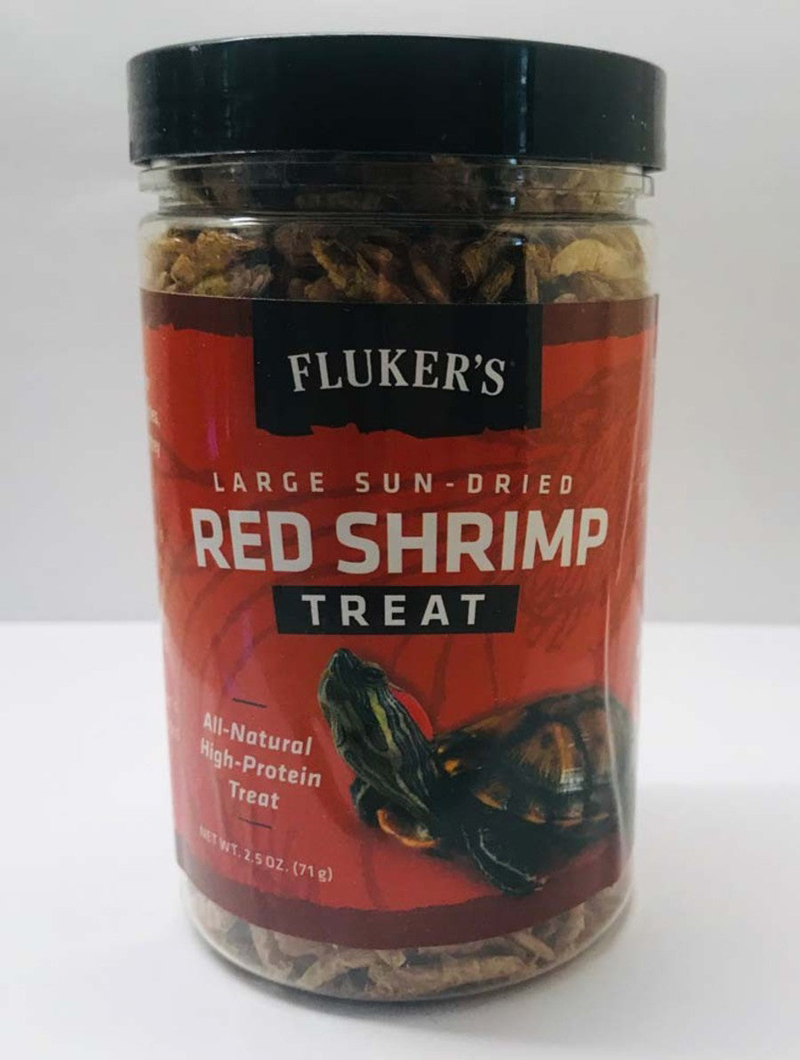 Fluker's Sun-Dried Red Shrimp Reptile Treat 2.5 Ounces