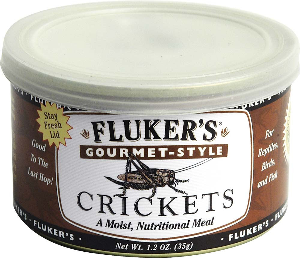 Fluker's Gourmet-Style Canned Crickets Reptile Wet Food 1.2 oz