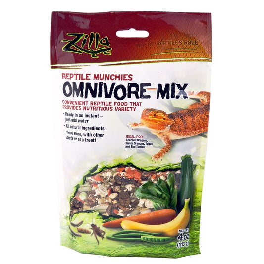 Zilla Reptile Munchies Omnivore Black 4 Ounces