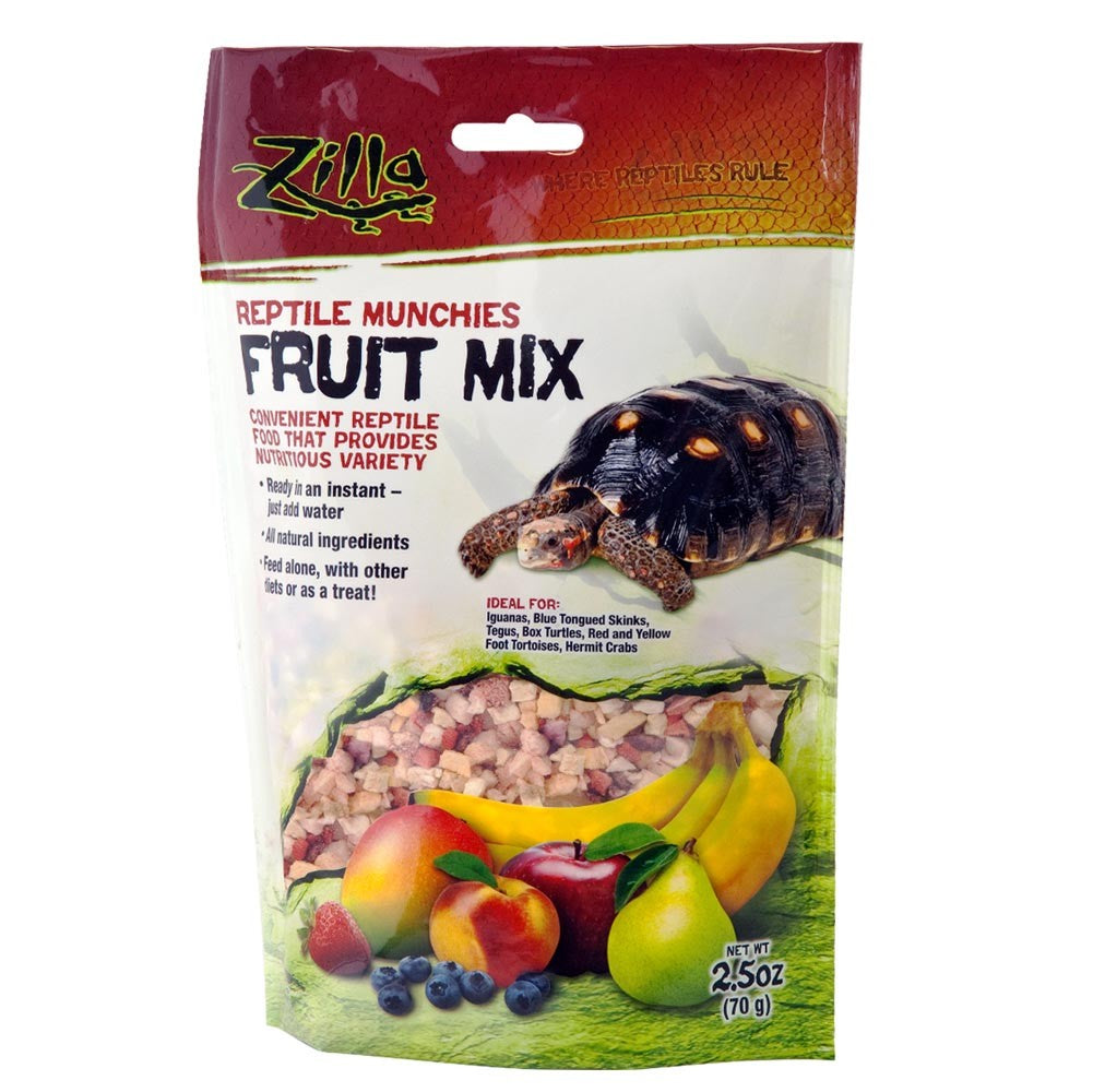 Zilla Reptile Munchies Fruit Mix Black 2.5 Ounces