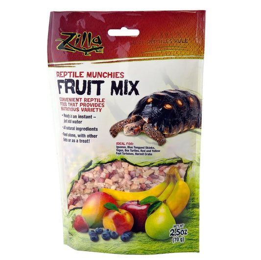 Zilla Reptile Munchies Fruit Mix Black 2.5 Ounces