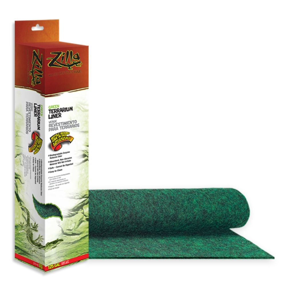 Zilla Reptile Terrarium Liners Green 125/150 Gallon