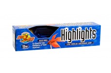 Zoo Med Highlights Incandescent Aquarium Bulb Blue 15 Watts