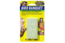 Zoo Med Bird Banquet Vegetable Formula Mineral Block Green 5 oz Large