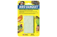 Zoo Med Bird Banquet Mealworm Formula Mineral Block Green 5 oz Large